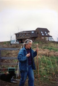 Anne Priest at home farm in New York State