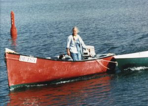Anne Priest on the dory BETSY Nova Scotia